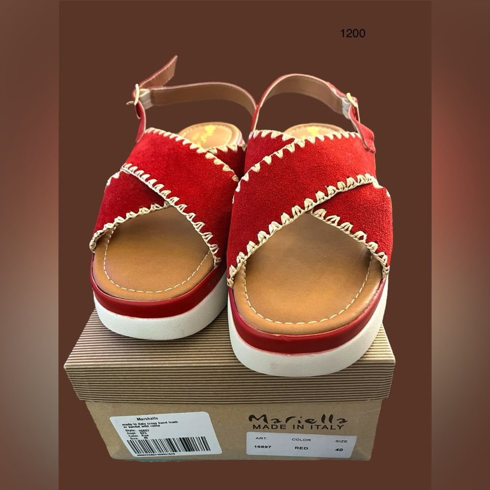 *new* Mariella Cross Stitching Strap Sandals